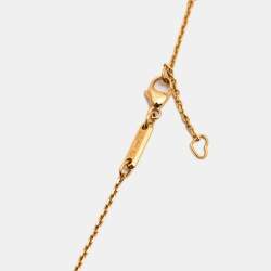 Pre Owned Chopard Happy Diamonds 18k Rose Gold Pendant Necklace