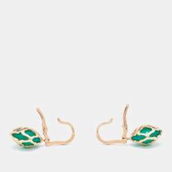 Pre Owned Chopard Imperiale Chalcedony 18k Rose Gold Earrings