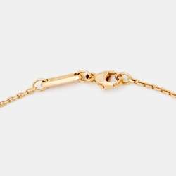 Pre Owned Chopard Happy Sun Diamond 18k Rose Gold Pendant Necklace