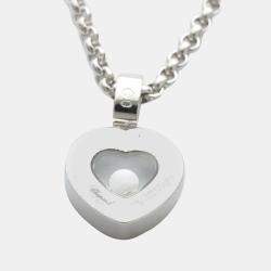 Chopard Happy Diamonds Heart 18K White Gold Diamond Necklace