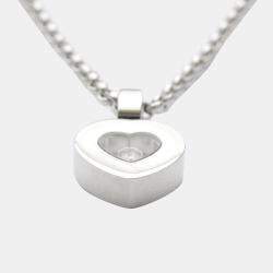 Chopard Happy Diamonds Heart 18K White Gold Diamond Necklace