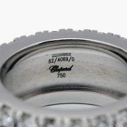 Pre Owned Chopard Ice Cube Three Row Diamonds 18K White Gold Necklace, Earrings & Ring Set