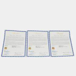 Pre Owned Chopard Ice Cube Three Row Diamonds 18K White Gold Necklace, Earrings & Ring Set