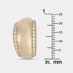 Pre Owned Chopard La Strada 18K Yellow Gold 1.39 ct Diamond Earrings