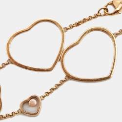 Chopard Happy Hearts Diamond 18k Rose Gold Bracelet