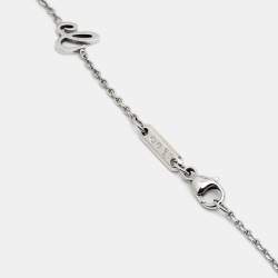 Pre Owned Chopard Happy Diamonds Icon 18k White Gold Pendant Necklaces