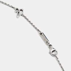 Pre Owned Chopard Happy Diamonds Icon 18k White Gold Pendant Necklaces