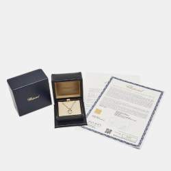 Pre Owned Chopard Happy Diamonds Icon 18k White Gold Pendant Necklaces