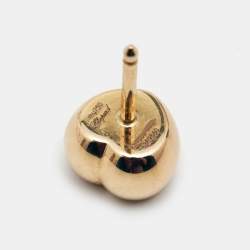 Chopard Happy Diamond Icon 18k Yellow Gold Stud Earrings