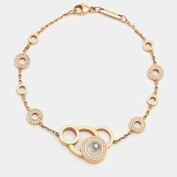 Chopard Happy Bubble Diamonds 18k Rose Gold Bracelet