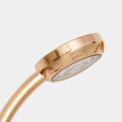 Chopard Happy Spirit Diamonds 18k Two Tone Gold Open Cuff Bracelet