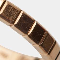 Chopard Ice Cube Diamond 18K Rose Gold Narrow Band Ring 55