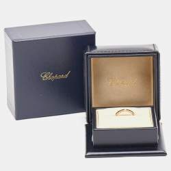 Chopard Ice Cube Diamond 18K Rose Gold Narrow Band Ring 55