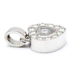 Chopard Happy Diamonds Icon Heart 18K White Gold Diamond Charms and Pendants