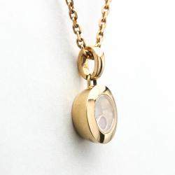 Pre Owned Chopard Happy Diamonds 18K Rose Gold Ruby Necklace