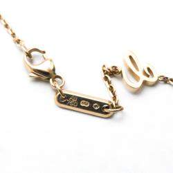 Pre Owned Chopard Happy Diamonds 18K Rose Gold Ruby Necklace