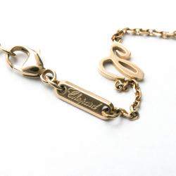 Pre Owned Chopard Happy Diamonds 18K Rose Gold Ruby Necklace