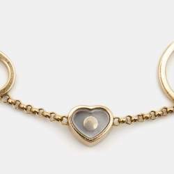 Pre Owned Chopard Happy Hearts Diamond 18k Rose Gold Bracelet