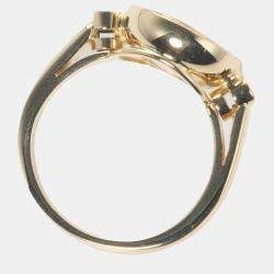 Chopard Happy Diamonds 18K Yellow Gold Diamond Ring EU 50.5