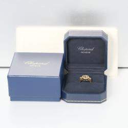 Chopard Happy Diamonds 18K Yellow Gold Diamond Ring EU 50.5