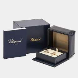 Chopard Ice Cube 18k Two Tone Gold Earrings