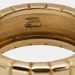 Chopard Ice Cube 18k Yellow Gold Ring Size 56
