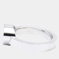 Chopard Happy Diamonds Heart 18K White Gold Diamond Ring EU 52