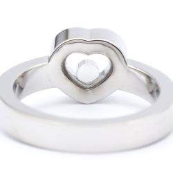 Chopard Happy Diamonds Heart 18K White Gold Diamond Ring EU 52