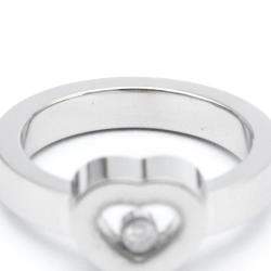 Chopard Happy Diamonds Heart 18K White Gold Diamond Ring EU 52