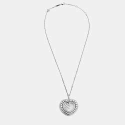Chopard Happy Diamonds 18k White Gold Pendant Necklace