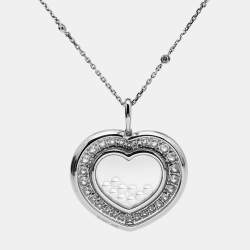 Chopard Happy Diamonds 18k White Gold Pendant Necklace