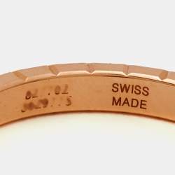 Chopard Ice Cube 18k Rose Gold Ring Size 52