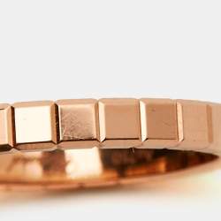 Chopard Ice Cube 18k Rose Gold Ring Size 52