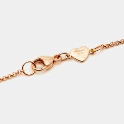 Chopard Happy Hearts Mother of Pearl 18k Rose Gold Pendant Necklace