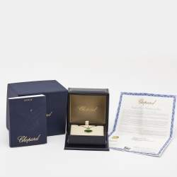 Chopard Happy Hearts Agate Diamond 18k Rose Gold Necklace