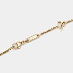Chopard Happy Hearts Agate Diamond 18k Rose Gold Necklace