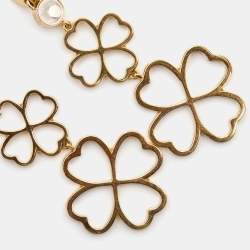 Chopard Clover Diamonds 18k Rose Gold Earrings