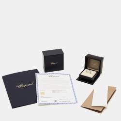Chopard Ice Cube Diamond 18k White Gold Ring Size 54