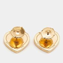 Chopard Happy Hearts Onyx 18k Rose Gold Earrings