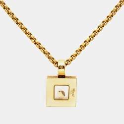 Chopard Happy Diamonds Icon 18k Yellow Gold Pendant Necklace