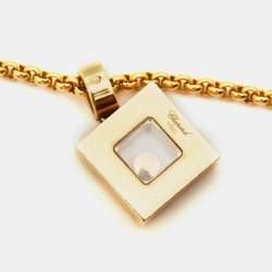 Chopard Happy Diamonds Icon 18k Yellow Gold Pendant Necklace