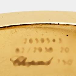 مملوكة مسبقًا Chopard Happy Diamonds Icon 18k Yellow Gold Ring Size 51