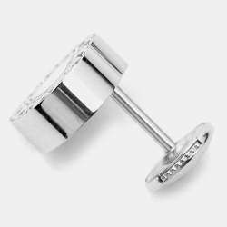 Chopard Happy Diamonds Icon Diamond 18k White Gold Stud Earrings