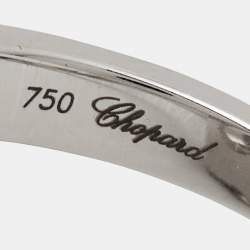 Chopard Happy Diamonds 18k White Gold Ring Size 50