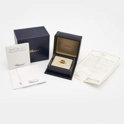 Chopard Happy Diamonds 18k Yellow Gold Ring Size 52