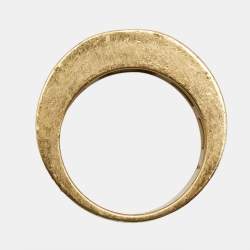 Chopard Happy Diamonds 18k Yellow Gold Ring Size 52