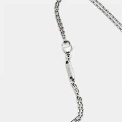 Chopard Double Strand Belcher 18k White Gold Chain