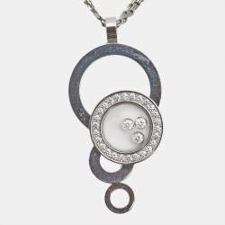 Chopard Happy Bubbles Diamonds 18k White Gold Necklace