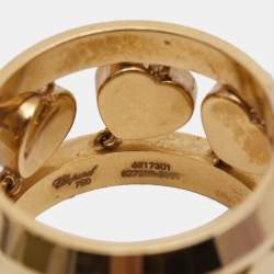 Chopard Amore Hearts Diamond 18k Rose Gold Ring Size 54