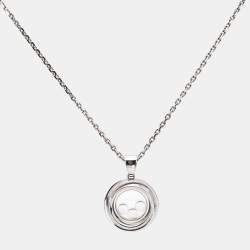 Chopard  Happy Emotions Diamond 18k White Gold Pendant Necklace